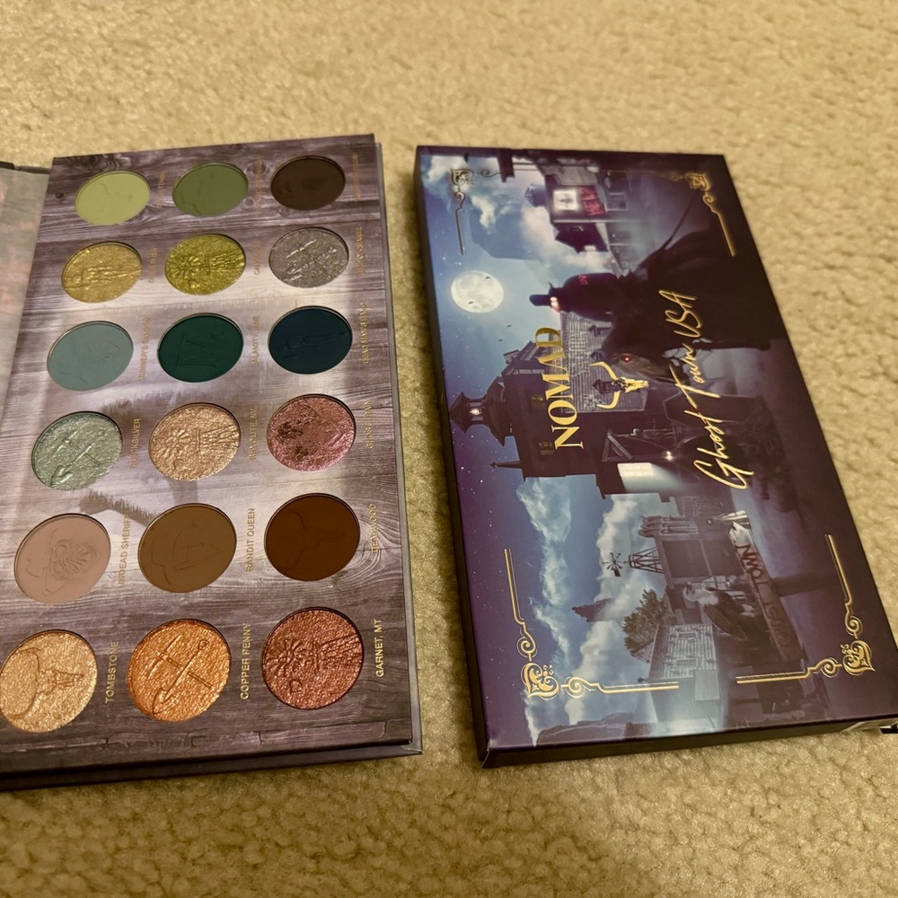 BRAND NEW NOMAD COSMETICS GHOST TOUR USA Eyeshadow Palette -